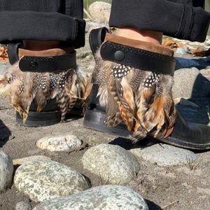 Us 9, Boho Boots, upcycled boots, ankle boots
